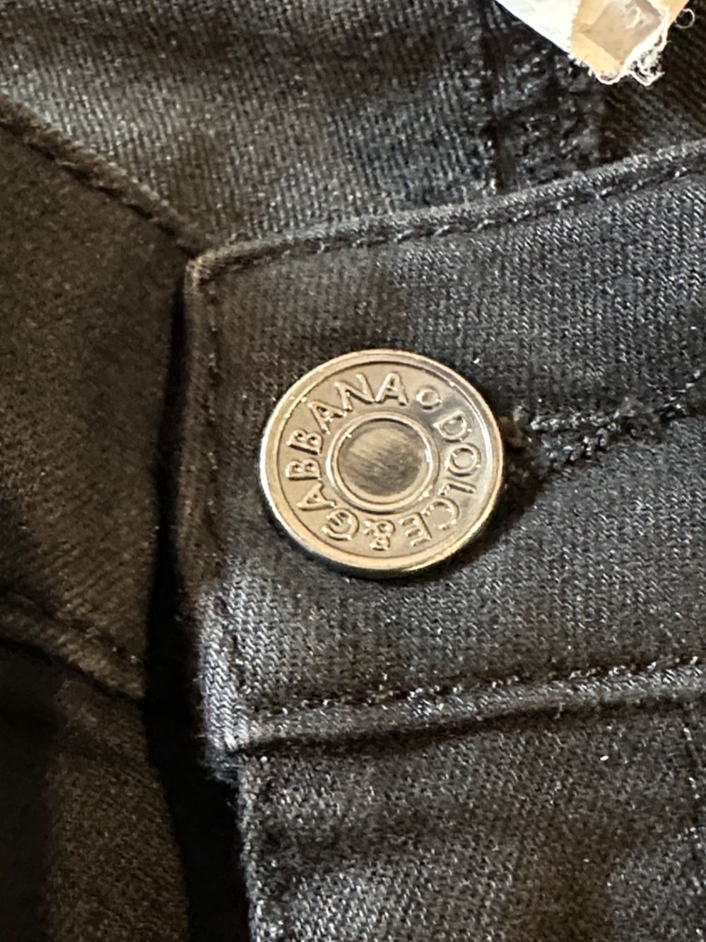 DOLCE AND GABBANA SKINNY JEANS WITH ZIPPER ON BOTTOM SIZE 38 - Picture 4 of 12